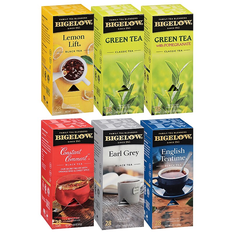 Bigelow Assorted Tea Bags, 168/Carton (15577) image 1