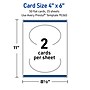 Avery Oval Integrated Cards, Matte White, 50/Pack (19479398889)~#|#~3347FAFB-273F-4458-9010E04D69635EEF_sc7