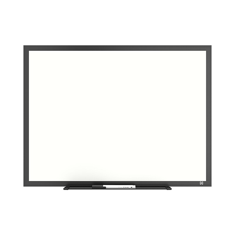 TRU RED™ Melamine Dry Erase Board, Black Frame, 2' x 1.5' (TR59362) image 1