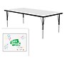 Correll Rectangular Activity Table, 60" x 36", Height-Adjustable, Frosty White/Black (A3660DE-REC-80)~#|#~334EB346-EF2D-4F91-BFDE396B9F113F26_sc7