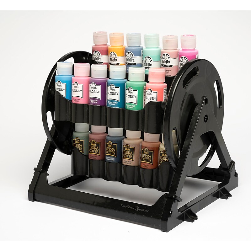 Plaid Rotational Paint Organizer, Black (PDE31100) image 1