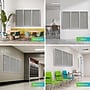 Ghent 4' H x 6' W Enclosed Vinyl Bulletin Board with Satin Frame, 3 Door, Silver (PA34872VX-193)~#|#~3352BCD9-43E5-47B7-89D639F7F6A4402A_sc7