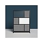 Luxor Workflow Series 6-Panel Freestanding Modular Room Divider System Starter Wall with Whiteboard, 70"H x 53"W, Black/Gray~#|#~3354B1D4-A40A-436A-B307FC095FC742F6_sc7