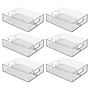 iDESIGN Small Stackable Plastic Storage Bin, Clear, 6/Pack (29312M6)~#|#~3356BC91-6FCD-42AD-997658140D0FDE09_sc7
