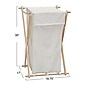 Household Essentials  X-Frame 1-Section Collapsible Hamper with Lid, Cotton, Natural (6789-1)~#|#~33586CD2-EA92-4CB5-B9E1E89C4599A47A_sc7