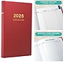 2026 Global Printed Products Professional Diary 6" x 8" Daily Planner, Paperboard Cover, Red (SDCY2668RD)~#|#~335C68E2-F226-4B79-950168AE6420D682_sc7
