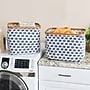 Household Essentials Krush Collapsible Laundry Hamper, Bamboo, Blue Cacti, 2/Pack (2286-1)~#|#~335C709D-F66A-48DE-870A5B34C9C0C6EB_sc7