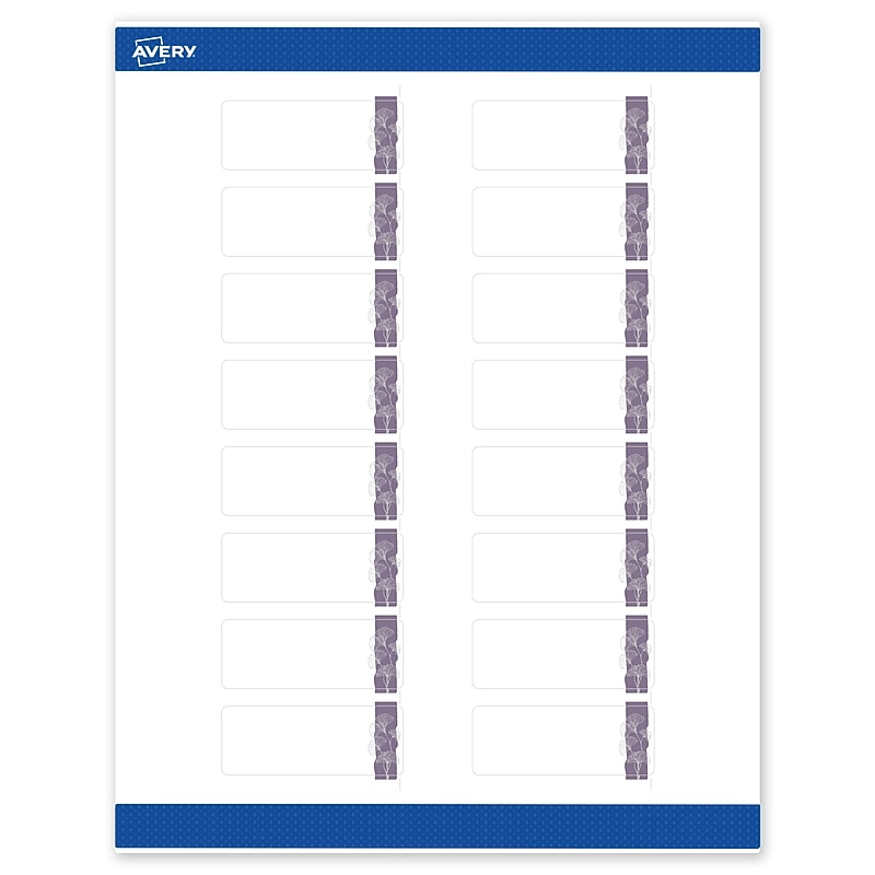 Avery Laser/Inkjet Rectangle Multipurpose Labels, 1" x 2-5/8", White, 160/Pack (S00F4N) image 1