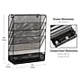 Mind Reader 4-Pocket Metal Wall Mount File Storage Desk Organizer, Black (MAGROUND-BLK)~#|#~33653158-898C-4C6B-8730733673A16C9F_sc7