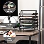 Mind Reader 5-Tier Stackable Paper Desk Tray Organizer, Metal, Black (5TPAPER-BLK)~#|#~3365C131-CAC6-46C1-B0B8AB7E2E487DEB_sc7