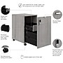 Bush Business Furniture Assure Mobile File Cabinet, Letter/Legal Size, Lockable, 26"H x 16"W x 20"D, Platinum Gray (AUS216PGSU)~#|#~336CD7FC-981A-4FA3-B2E2676E7524F0BE_sc7