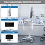 Mount-It! MedHub Mobile Medical Cart Workstation with Drawers, Monitor Mount, and Locking Caster Wheels, White/Grey (MI-16025)~#|#~336E1634-86ED-4E70-889793EC79D5E5D1_sc7