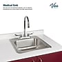 Viva Comfort 36.32'' H x 48" L Medical Cabinet with Right Sink, 4-Doors, 2-Drawers, Claret (902BASE48RSCL)~#|#~336E4BFE-C44C-4757-A11376B827848A7D_sc7