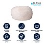 Flash Furniture Duncan Polyester Large Refillable Bean Bag Chair, Furry White (DGBEANLGFURWH)~#|#~336EADA3-4737-4809-A0F9635A2E2A94CD_sc7