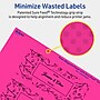 Avery Laser/Inkjet Rectangle Multipurpose Labels, 2" x 5", Neon Magenta, 320/Box (94241)~#|#~33707A71-026C-4846-959CBD2BA066ED7B_sc7