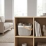 Simplify Small Mesh Storage Basket with Wooden Handle, White (30062-WHITE-ST)~#|#~3371905D-686C-45A3-8E182B600DEE0633_sc7