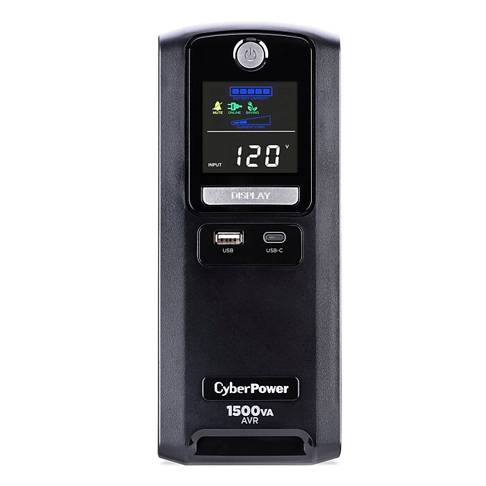 CyberPower 1500VA 10-Outlet Battery Backup UPS Systems, Black