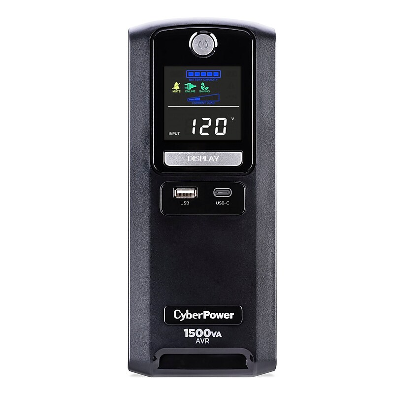 CyberPower 1500VA 10-Outlet Battery Backup UPS Systems, Black (LX1500GU3) image 1