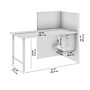Bush Business Furniture Hustle 60"W Cubicle Workstation, White (HUCB260WH)~#|#~337A5AB2-E54F-4B10-A8C01ED35CCE2D81_sc7