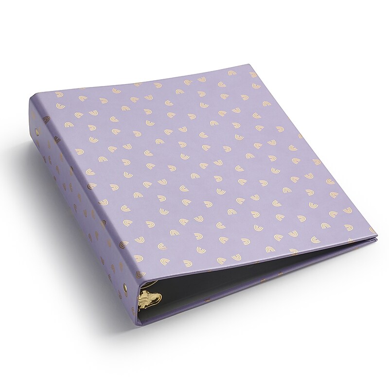 Eccolo "Rainbows" 1.5" 3-Ring Binder, Multicolored (ST863A) image 1