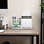 Mind Reader 7-Compartment Metal Desk Organizer File and Accessory Storage, White (JOEORG-WHT)~#|#~33828B02-6833-464E-A6E3D2DD94520FE6_sc7