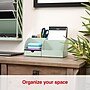 Staples 7-Compartment Plastic Desk Organizer, Sage Green (ST63871)~#|#~3385F492-BF35-42D9-B64CE5C6E9E99592_sc7