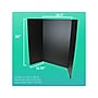 Flipside Tri-Fold Project Board, 48" x 36", Corrugated Paper, Black, 4/Pack (18067)~#|#~338632A7-89E2-4223-B081D65BFF35DC8E_sc7