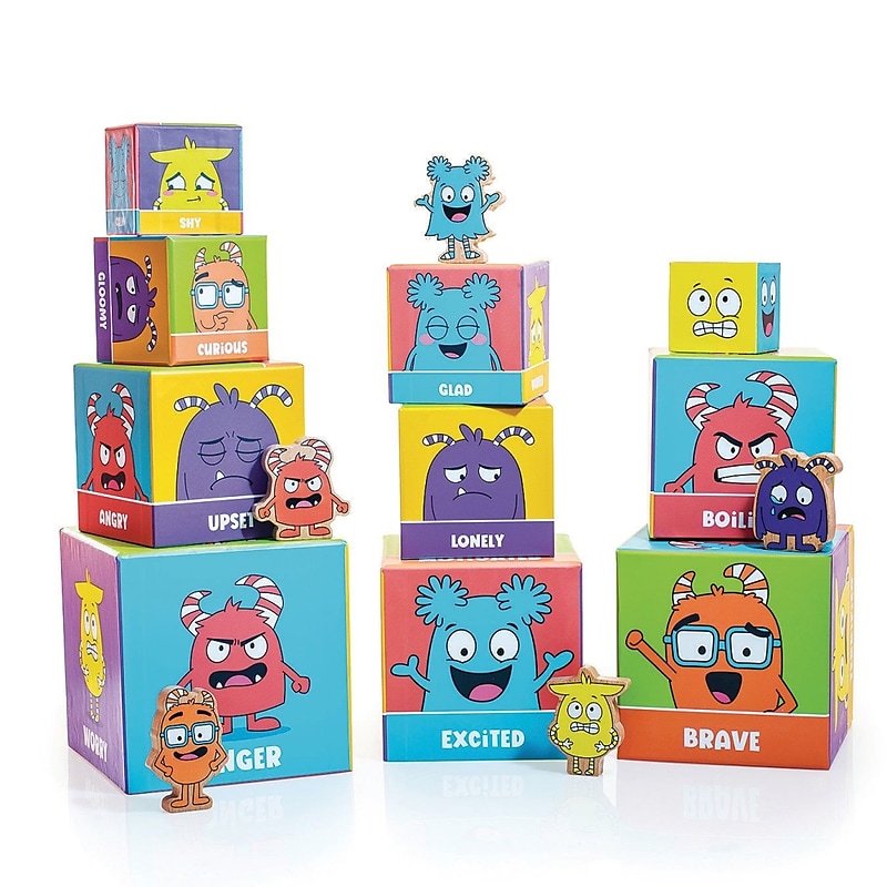 Open the Joy Social Emotional Learning Bundle Tower of Emotions, Assorted Colors (LR4675) image 1