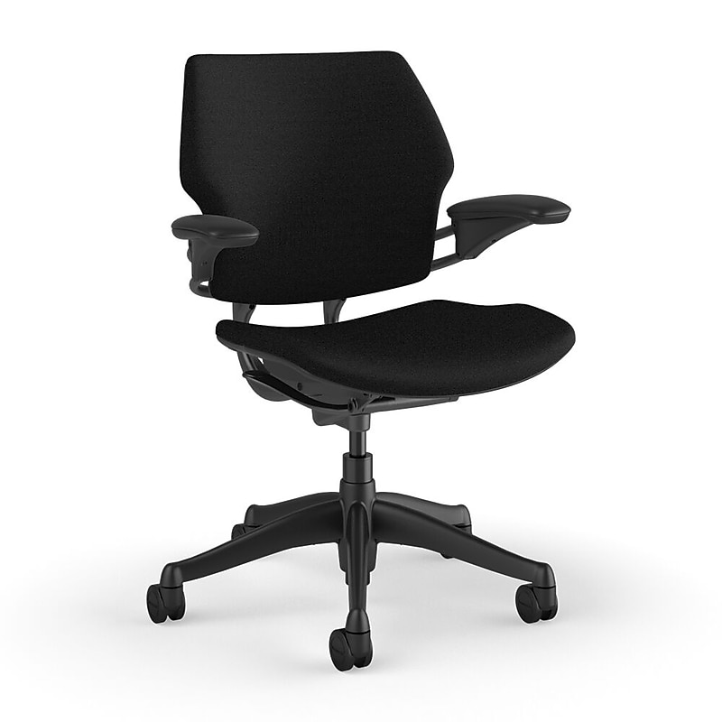 Humanscale Freedom Ergonomic Fabric Swivel Task Chair, Black (F111GFT10XFSHNSC) image 1