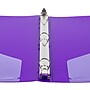 JAM Paper 1/2" 3-Ring Flexible Poly Binder, Purple (PB75237PU)~#|#~338E3944-2BA6-484C-9CCA9262E94E48A2_sc7