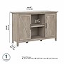Bush Furniture Key West 30" Accent Cabinet with Doors and 4 Shelves, Washed Gray (KWS146WG-03)~#|#~3390E506-88A7-4558-B957D96F4AFAE159_sc7