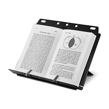 Staples BookLift Plastic Document Stand with Lip, Black (88980)