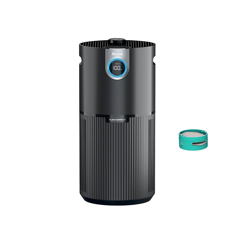 Shark Clean Sense MAX HEPA Tower Air Purifier, WiFi Enabled, Charcoal Grey (HP232) image 1