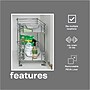 Household Essentials Glidez Metal Organizers, Chrome (62727-1)~#|#~339492A8-2883-4289-9F8E4A3176E6C755_sc7