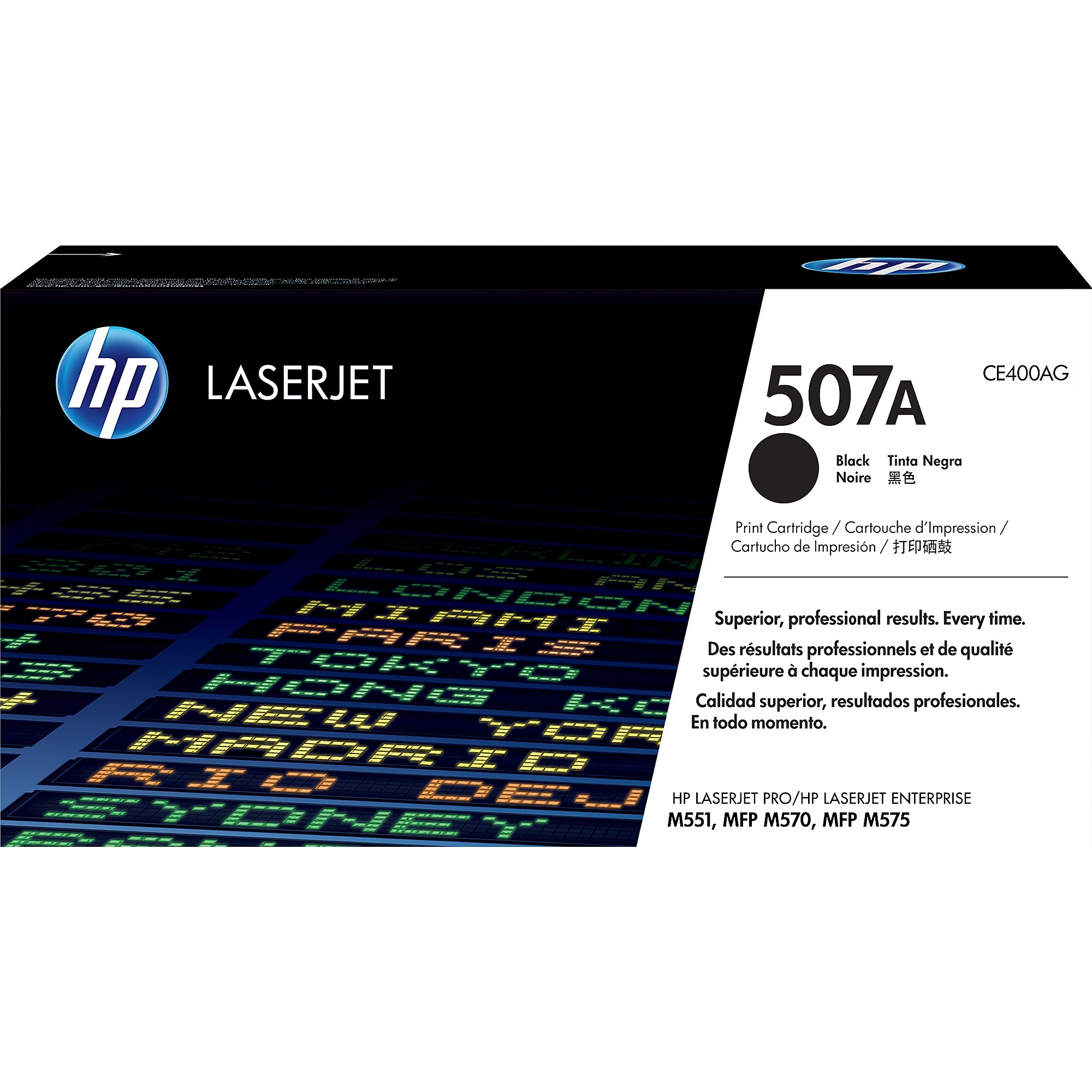 HP 507A Black Standard Yield Toner Cartridge, Prints Up to 5,500 Pages (CE400AG) Sansujyuku sansujyuku.com