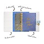 Carpe Diem Feathers 8" x 9.4" Weekly & Monthly Planner, Faux Leather Cover, Multicolor (9209-CD)~#|#~33962B39-2C1D-4851-AF3CD92C58EB64F4_sc7