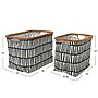 Household Essentials Krush Collapsible Laundry Hamper, Bamboo, Black/White, 2/Pack (2276-1)~#|#~33996E6B-E041-4C91-9E4C890402B260EB_sc7