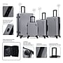 DUKAP Discovery 4-Piece Hardside Spinner Luggage Set, TSA Checkpoint Friendly, Silver (DKDISSMLXL-SIL)~#|#~339DCF55-C8CA-4951-8DC83EE7E158859A_sc7