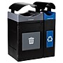 Commercial Zone Avante Series Polyethylene Dual-Stream Trash and Recycling Center, 85 Gallon, Black (787204MSA)~#|#~33A07FCA-C31C-4BC0-840D3A8E7A84D8D2_sc7