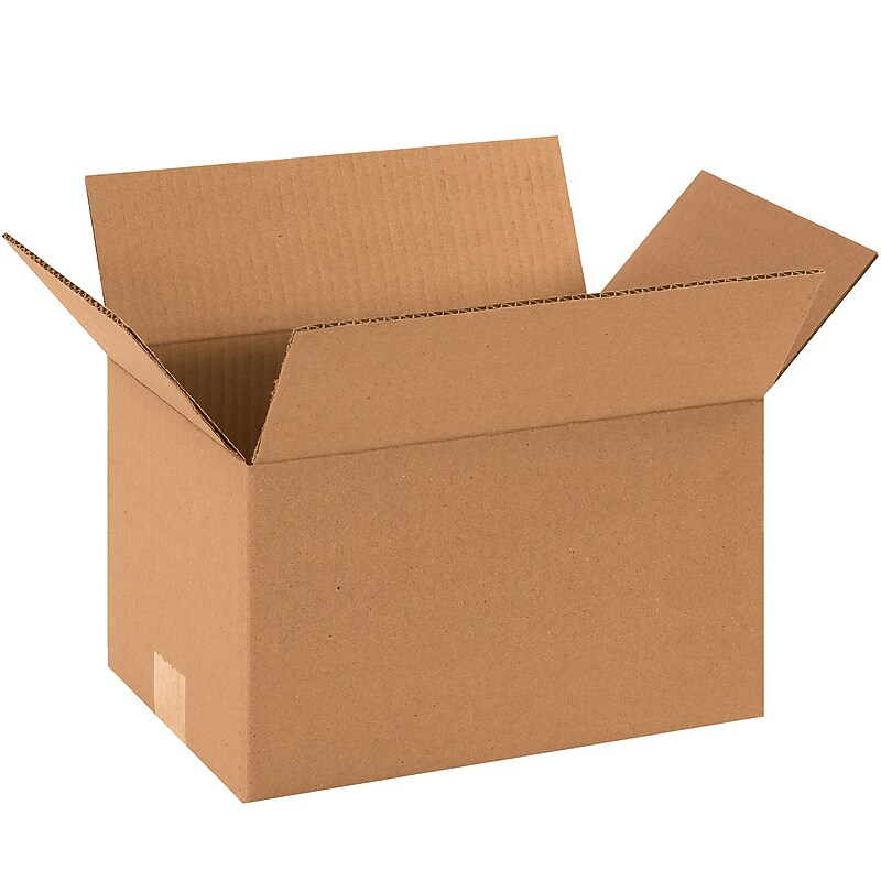 12" x 8" x 7" Shipping Boxes, 32 ECT, Brown, 25/Bundle (1287) image 1