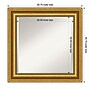 Amanti Art Parlor Gold Frame Wall Mirror, 25.75" x 25.75" (A42674593520)~#|#~33A692B6-699B-4BD5-A0A0AE6AE9727430_sc7