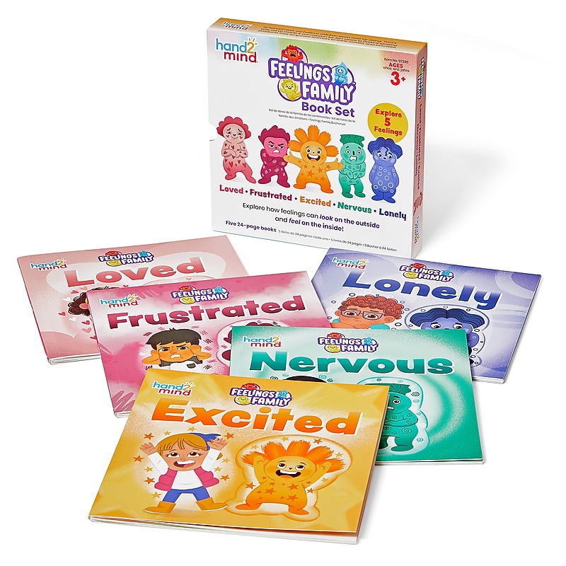 hand2mind Feelings Family Secondary Emotions Book Box Set (97396) image 1