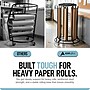 AdirKids 5 Roll Vertical Paper Roll Dispenser Wrapping Paper, 46" x 31.1" x 31.1", Black (ADIKI300-01-MK)~#|#~33ACA46F-4ABA-49DE-93B510C9EB3BC98C_sc7