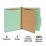 Staples 60% Recycled Pressboard Classification Folder, 1-Divider, 1.75" Expansion, Letter Size, Light Green, 20/Box~#|#~33B100EF-49A8-4CC1-BF2823BDFB69F932_sc7