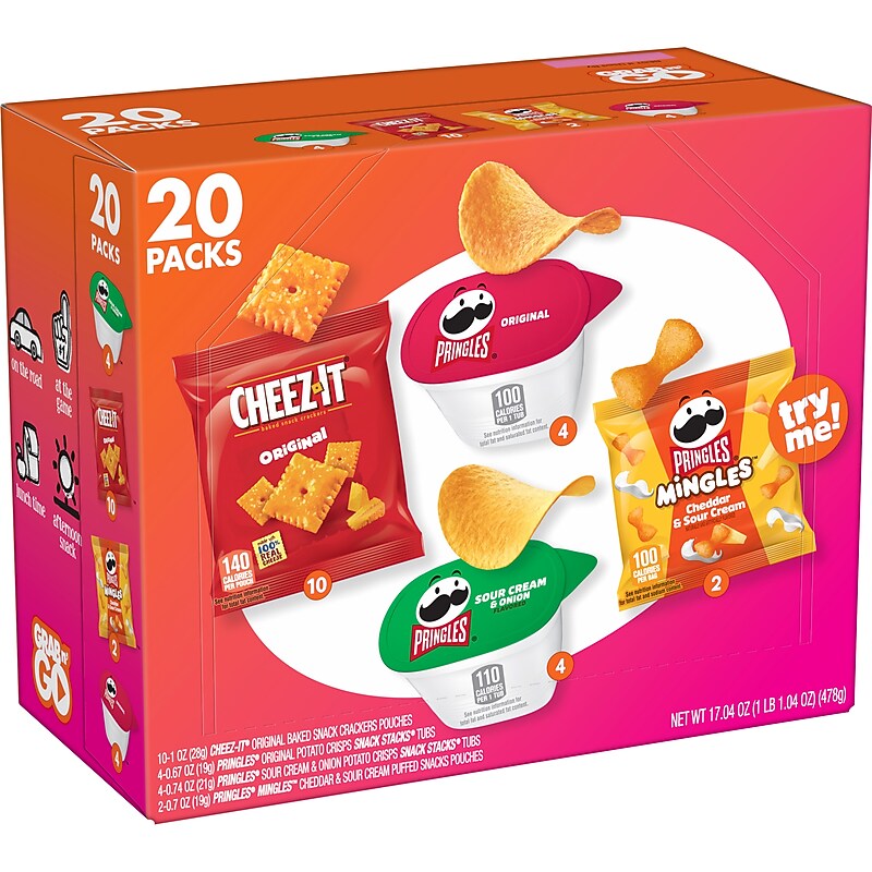 Cheez-It & Pringles Grab N' Go Snack Mix (KEE13007) image 1