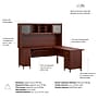 Bush Home Somerset 72" W L Shaped Computer Desk with Hutch, Hansen Cherry (SET001HC)~#|#~33B5286E-1E74-44A9-B8CD6CB9E2E1C5E8_sc7