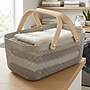 Simplify Large Mesh Storage Basket with Wooden Handle, Stone (30063-STONE-ST)~#|#~33BCA264-7CE8-4F91-89B189150538E820_sc7