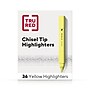TRU RED™ Tank Highlighter with Grip, Chisel Tip, Yellow, 36/Pack (TR54581)~#|#~33BD654D-D36C-4EEE-91E2B043EEC2A1CA_sc7