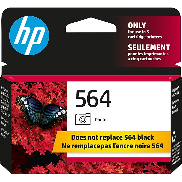 HP 564 Photo Ink Standard Yield Ink Cartridge, Prints Up to