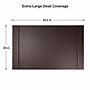 SUM Anti-Slip Faux leather Desk Pad with Side Rail, 34.5" x 24", Brown (OSCDPD001)~#|#~33C1C1D0-3369-44E2-A87B49E04DB21118_sc7